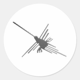 Adesivo Nazca Lines Hummingbird Newsprint