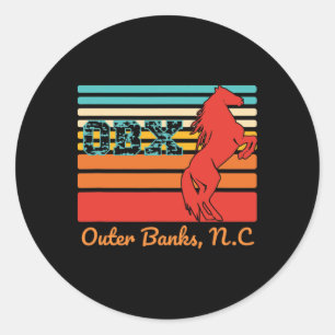 Adesivo Nc Obx Retro Corolla Beach Vacations Outer Banks W