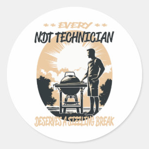 Adesivo Ndt Tecnician Funny Churrasco Chef Ou Grill Divert