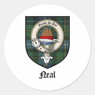 Adesivo Neal Clan Crest Crachá Tartan