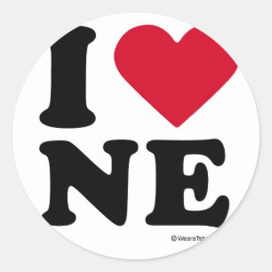 ADESIVO NEBRASKA - "EU AMO O NE" "QUE EU AMO NEBRASKA"
