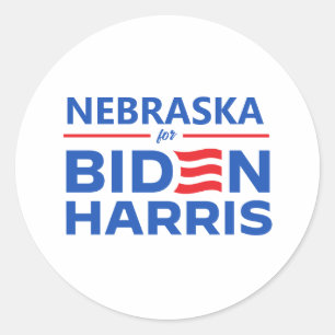Adesivo Nebraska para Biden Harris