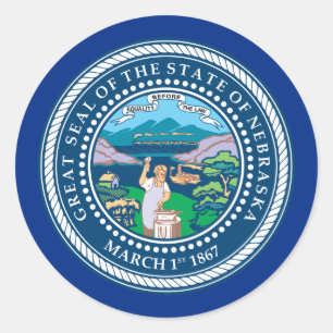 Adesivo Nebraska Seal, Seal of Nebraska Sticker