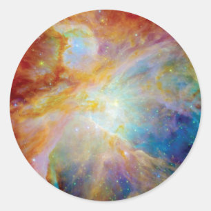 Adesivo Nebulosa de Órion Hubble Spitzer Telescópio Espaço