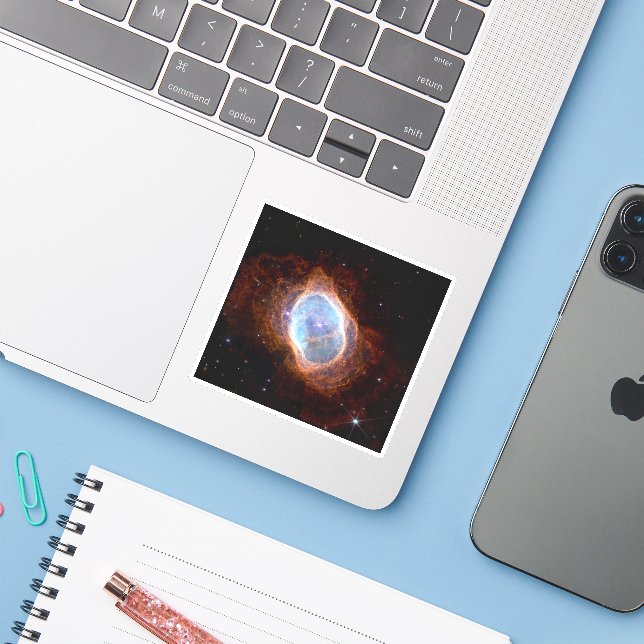 Adesivo Nebulosa do Anel Meridional (Notebook com iPhone)