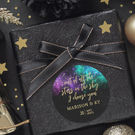 Adesivo Nebulosa Espacial Céu Celestial Nebula Dourada Cas