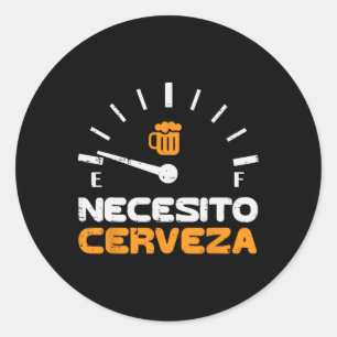 Adesivo Necesito Cerveza Funny Espanhol Mexicano Cinco De