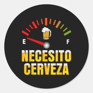 Adesivo Necesito Cerveza Preciso De Cerveja Em Mardi Gras 