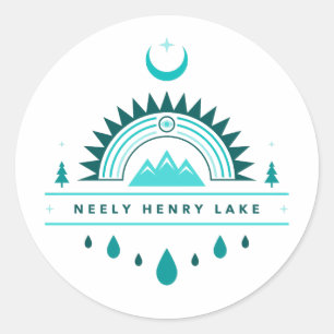 Adesivo NEERY LAKE alabama lua arco-íris