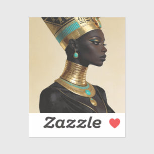 Adesivo Nefertiti Retorna — Rainha Africana do Antigo Egit