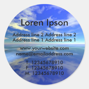 Adesivo Negócio/Perfil da Sea e da Sky