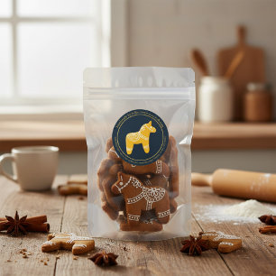 Adesivo Negócio Personalizado de Biscoitos de Natal 