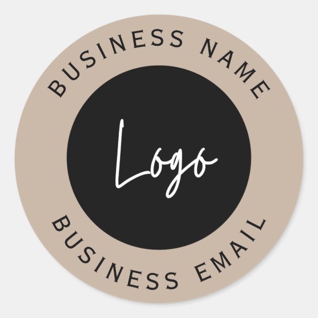 Adesivo negócio personalizado de logotipos personalizados (Frente)