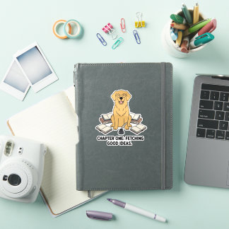 Adesivo Negócios Acadêmicos Golden Retriever Jornalismo Di