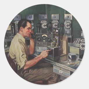 Adesivo Negócios Antigos, Reparador de Telefone de Caixa
