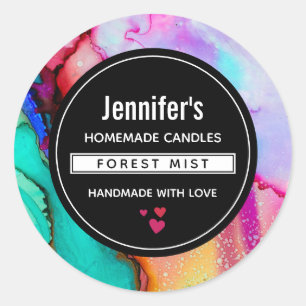 Adesivo Negócios de Abstrato Marble Watercolor Moderno