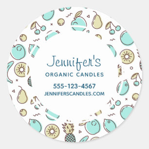 Adesivo Negócios de Desenho de Linha de Sumário de Padr