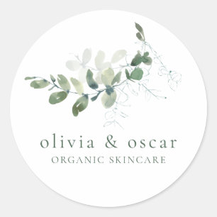 Adesivo Negócios minimalistas do Eucalipto Botânico modern
