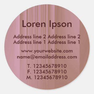 Adesivo Negócios / Perfil de Chocolate de Morango