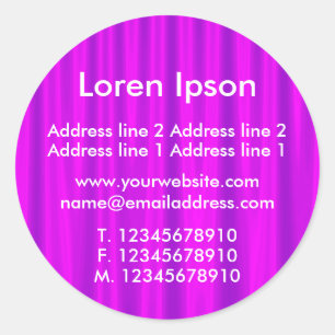 Adesivo Negócios/Perfil de Satin Roxo