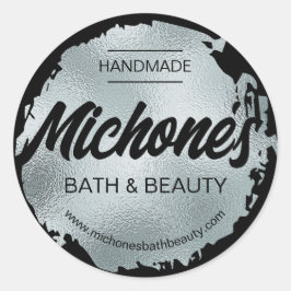 Adesivo Negócios Personalizados Modernos do Luxury Black S