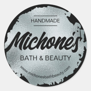 Adesivo Negócios Personalizados Modernos do Luxury Black S