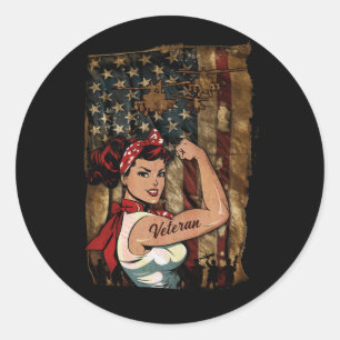 Adesivo Negra Veteran Forte Mulher Americana Africana