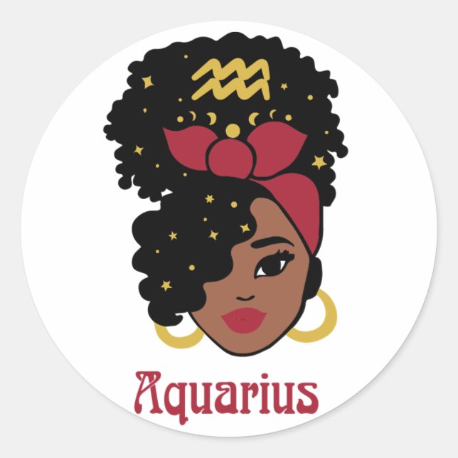 Adesivo Negra Zodiac Aquarius (Frente)