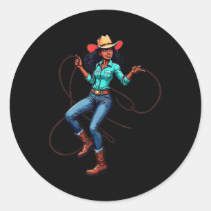 Adesivo Negras Cowboys Melanin Women Western Rodeo Texas W