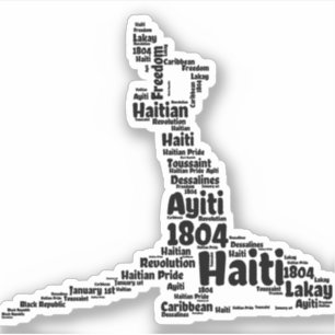 Adesivo Negrito Mawon Haitian Shapecloud   Negon Marron Ha