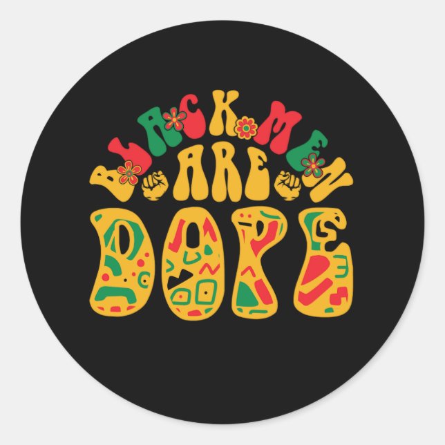 Adesivo negrito_men_are_dope_02 (Frente)