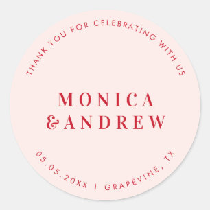 Adesivo Negrito Tipografia Retro Minimalista Casamento Agr