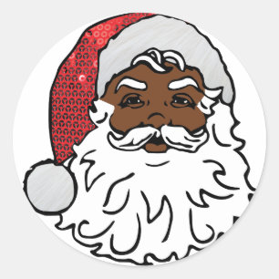 Adesivo negro santa claus