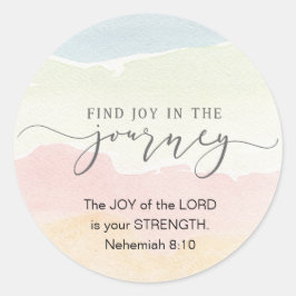 Adesivo Nehemiah 8:10 Alegria do Senhor é sua Força