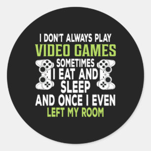 Adesivo Nem Sempre Jogo Video Games Presente Divertido par
