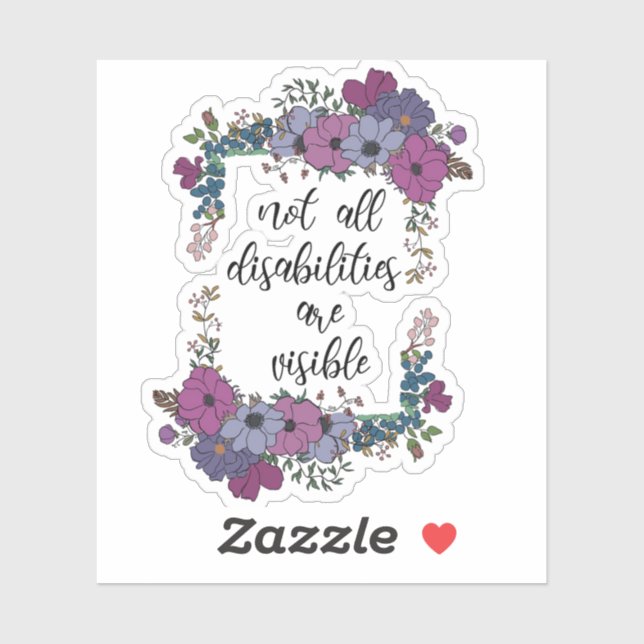 Adesivo Nem Todas As Deficiências São Visíveis (Folha)