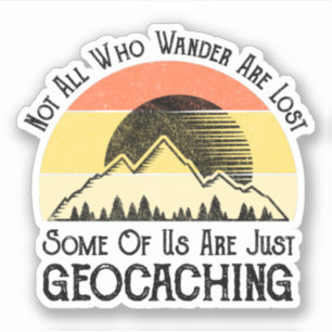 Adesivo Nem Todos Que Andam Perdem O Engraçado Geocaching