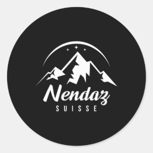 Adesivo Nendaz Suiça Ski Resort Skiting Snowboard
