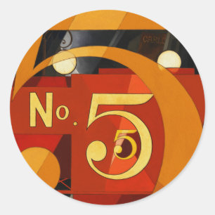 Adesivo Nenhum 5 - Figura 5 no ouro por Demuth