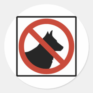Adesivo Nenhum cão reservou/nenhum animal de estimação