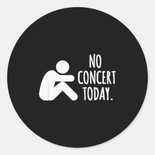 Adesivo Nenhum Concerto Hoje Triste Figura de Pau Música C