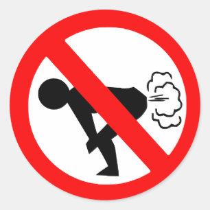 Adesivo Nenhum Fart a zona