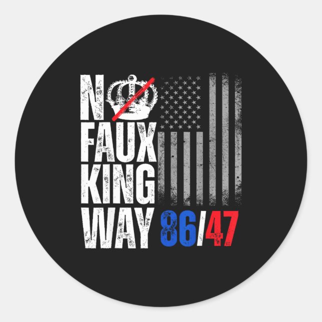 Adesivo Nenhum Faux King Way 86 (Frente)