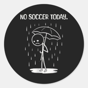 Adesivo Nenhum Futebol de Hoje Boneco de Palito Divertido