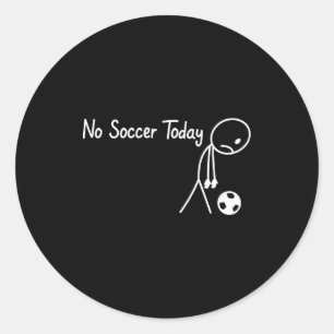 Adesivo Nenhum Futebol Hoje Futebol Triste Stickman Engraç