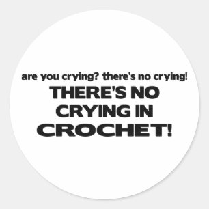 Adesivo Nenhum grito - Crochet