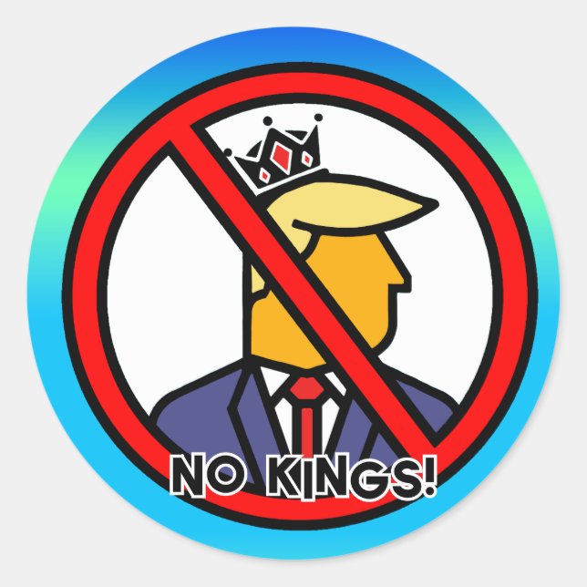 ADESIVO NENHUM KINGS CLÁSSICO ROUND STICKKER (Frente)