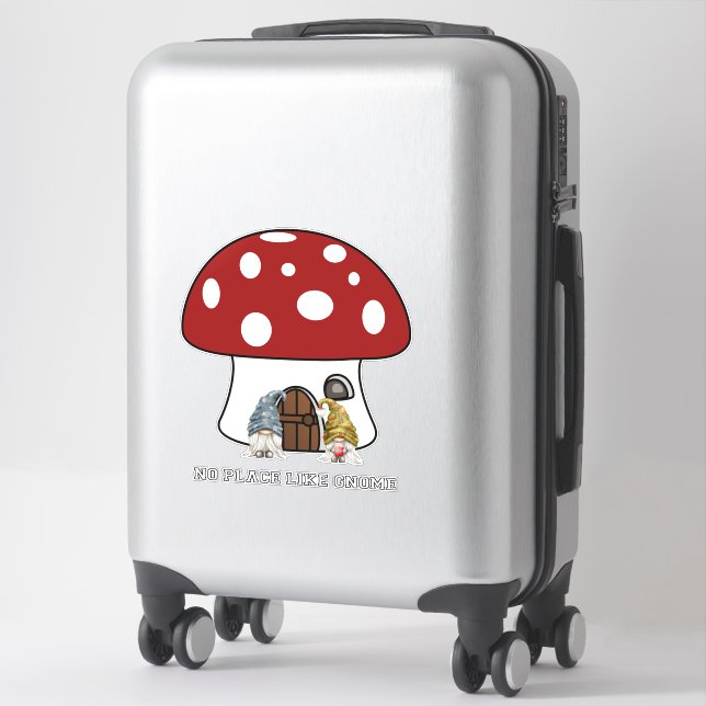 Adesivo Nenhum Lugar Como Gnome Nenhum Lugar Como O Cogume (Mala)