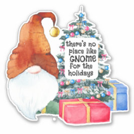 Adesivo Nenhum Lugar Como Gnome Seletor De Vinil De Corte