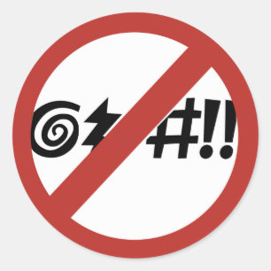 Adesivo Nenhum maldizer permitido, sinal, Virgínia, E.U.